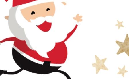 Santa Fun Run and Walk Graphic